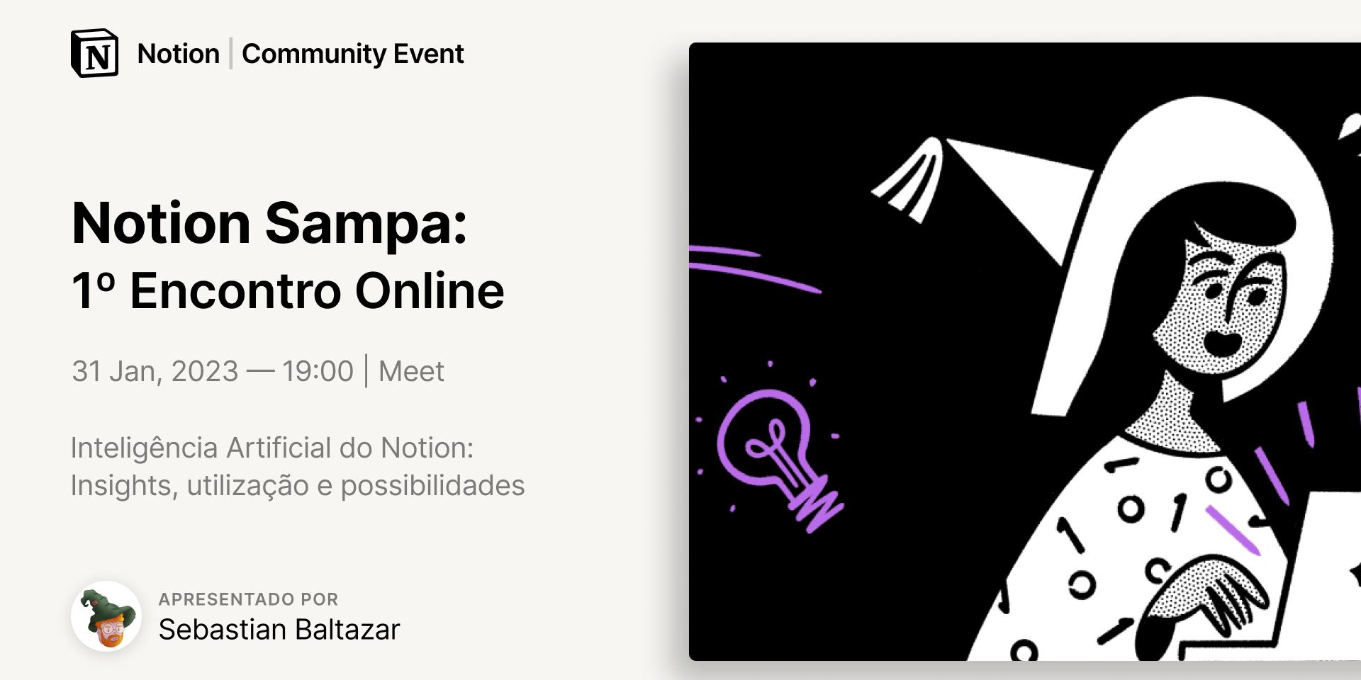 Cover Image for Notion em Sampa: 1º Encontro Online 2023