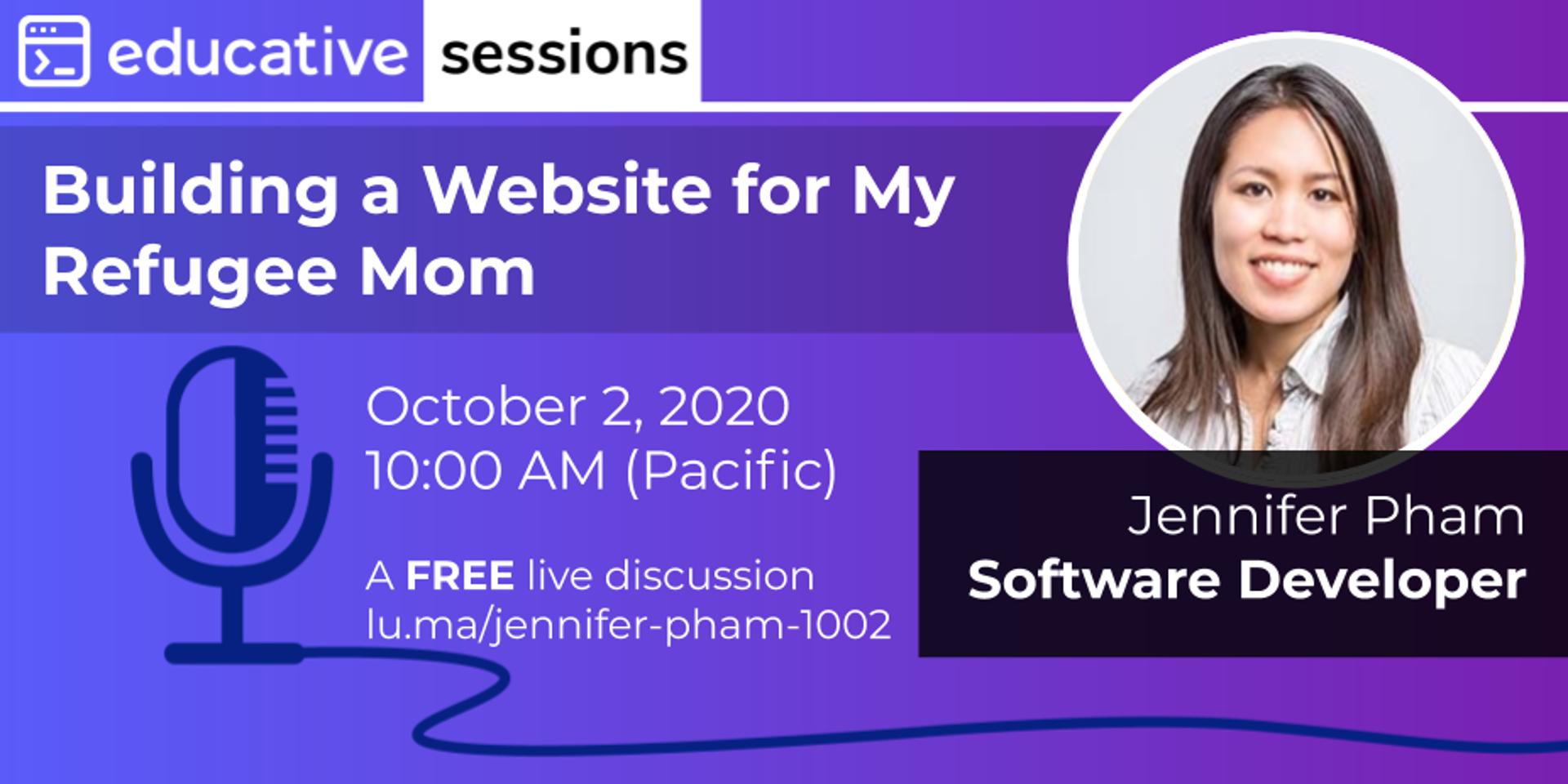 Cover Image for “Building a Website for My Refugee Mom” with Jennifer Pham of Acorns