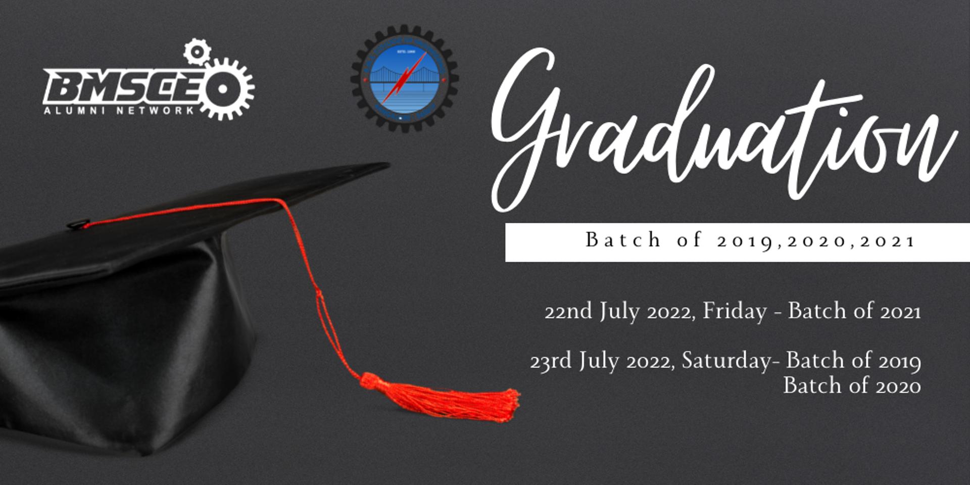 Cover Image for BMSCE Graduation Day - Batch of 2019, 2020 & 2021