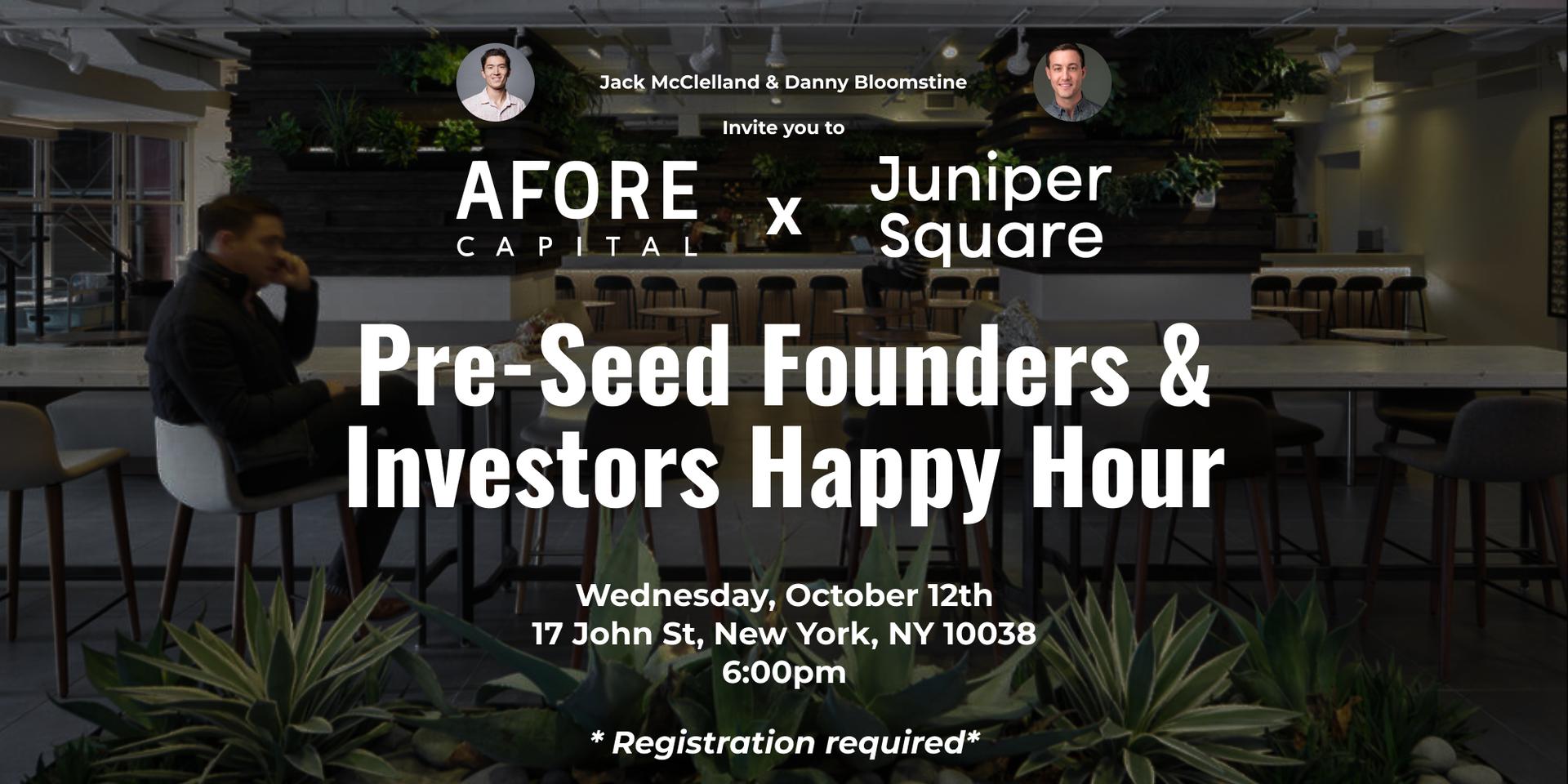 Cover Image for Afore x Juniper Square Pre-Seed Happy Hour