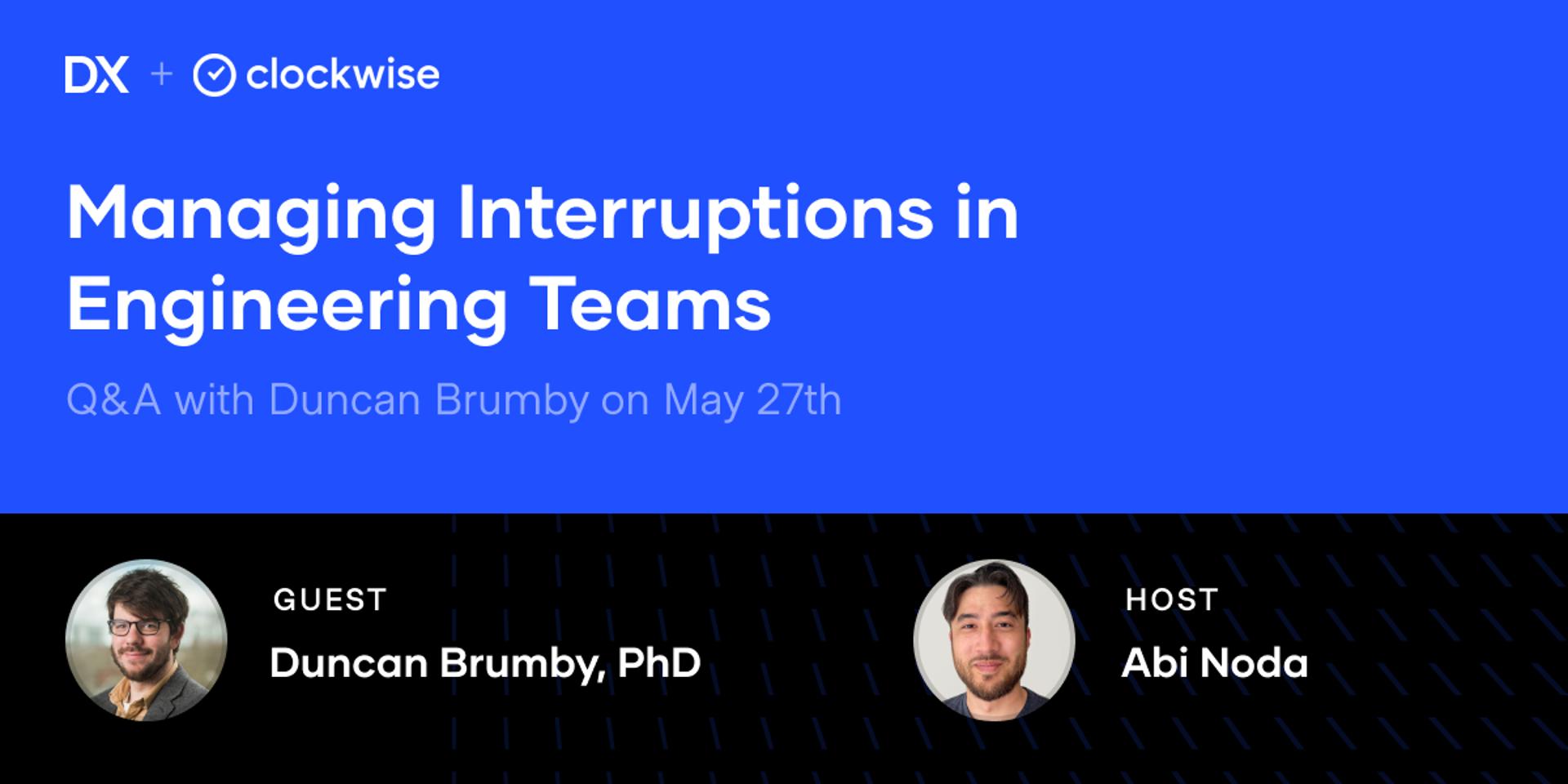Cover Image for SE Research: Managing Interruptions in Engineering Teams