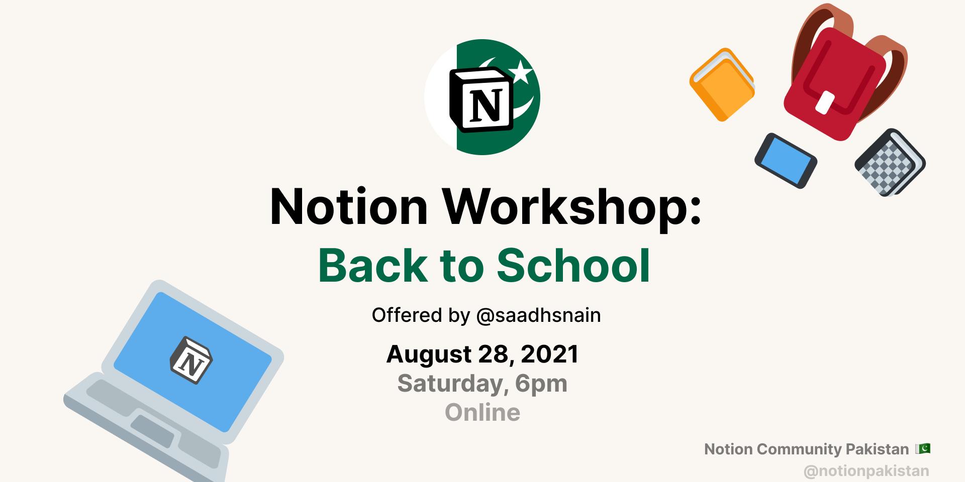 Cover Image for Notion Workshop: 🎒 Building a Personal LMS