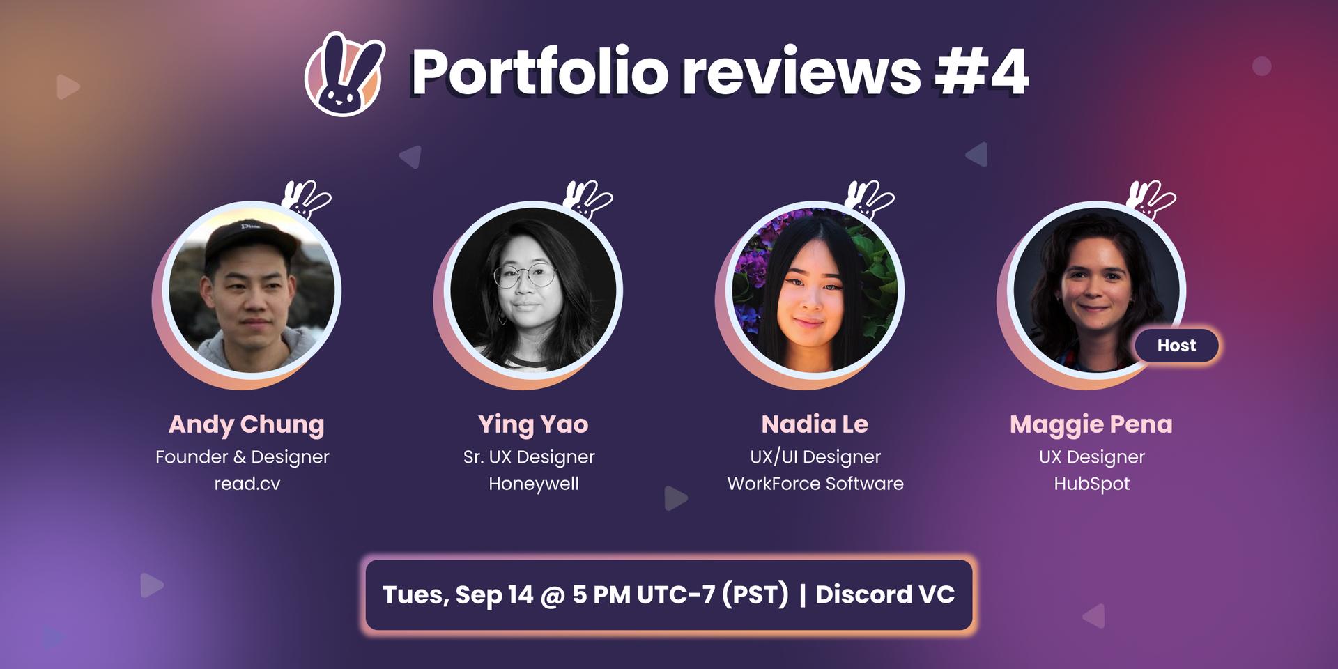 Cover Image for Design Buddies: Portfolio Reviews #4