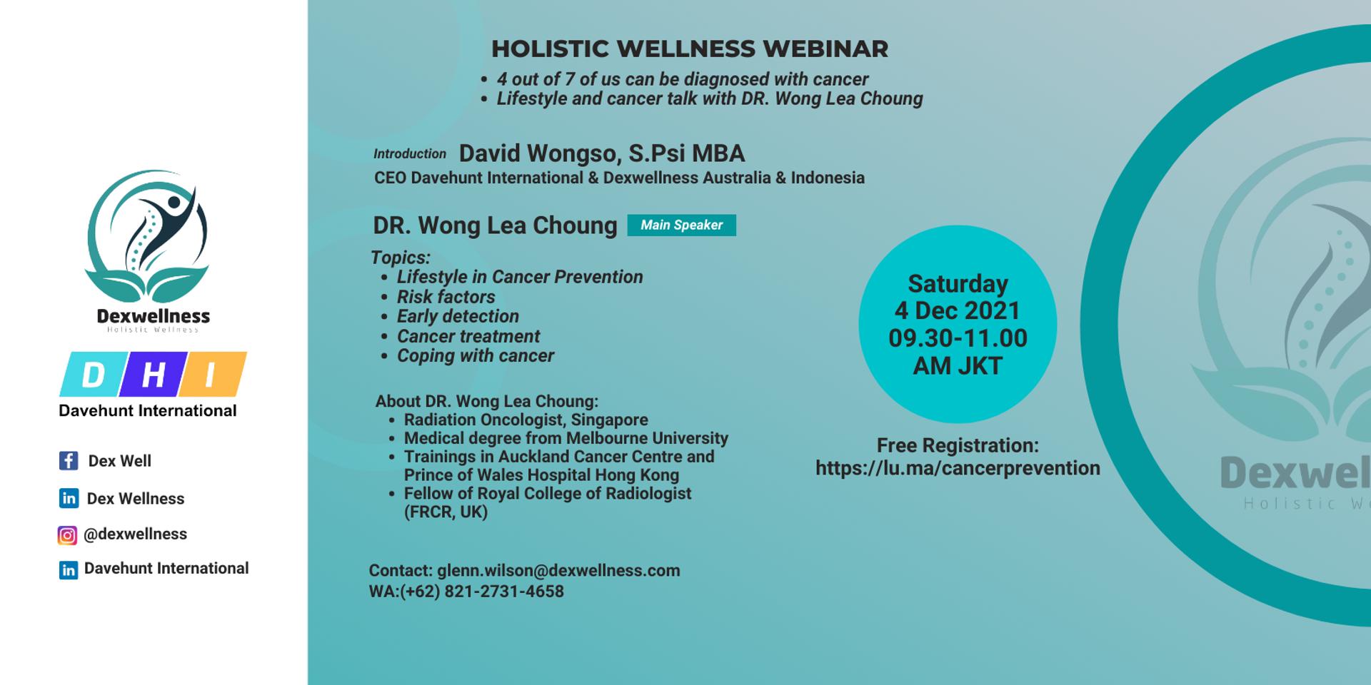 Cover Image for Holistic Wellness:  Cancer Prevention