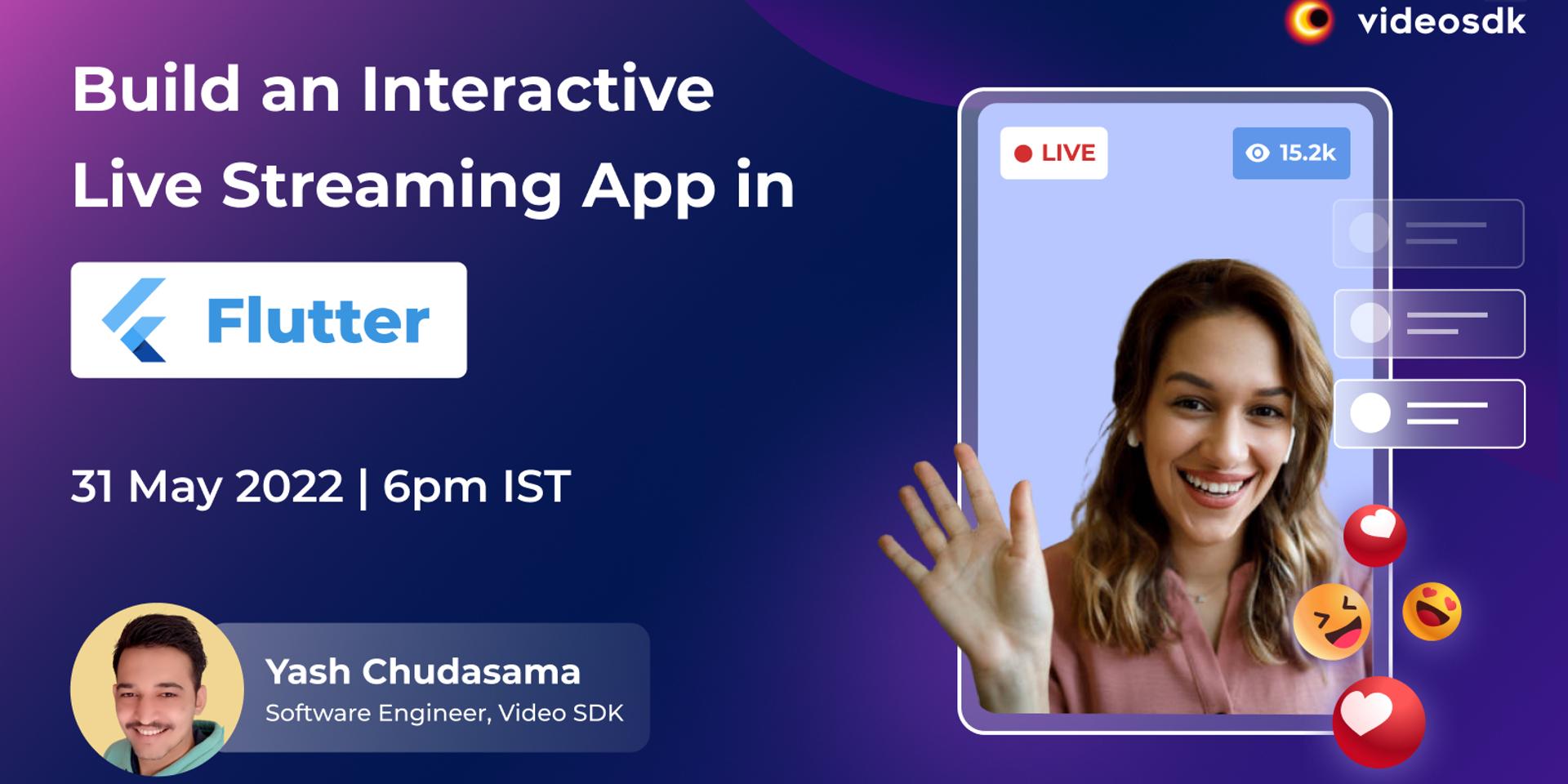 Cover Image for Build an Interactive Live Streaming App in Flutter 👨‍💻