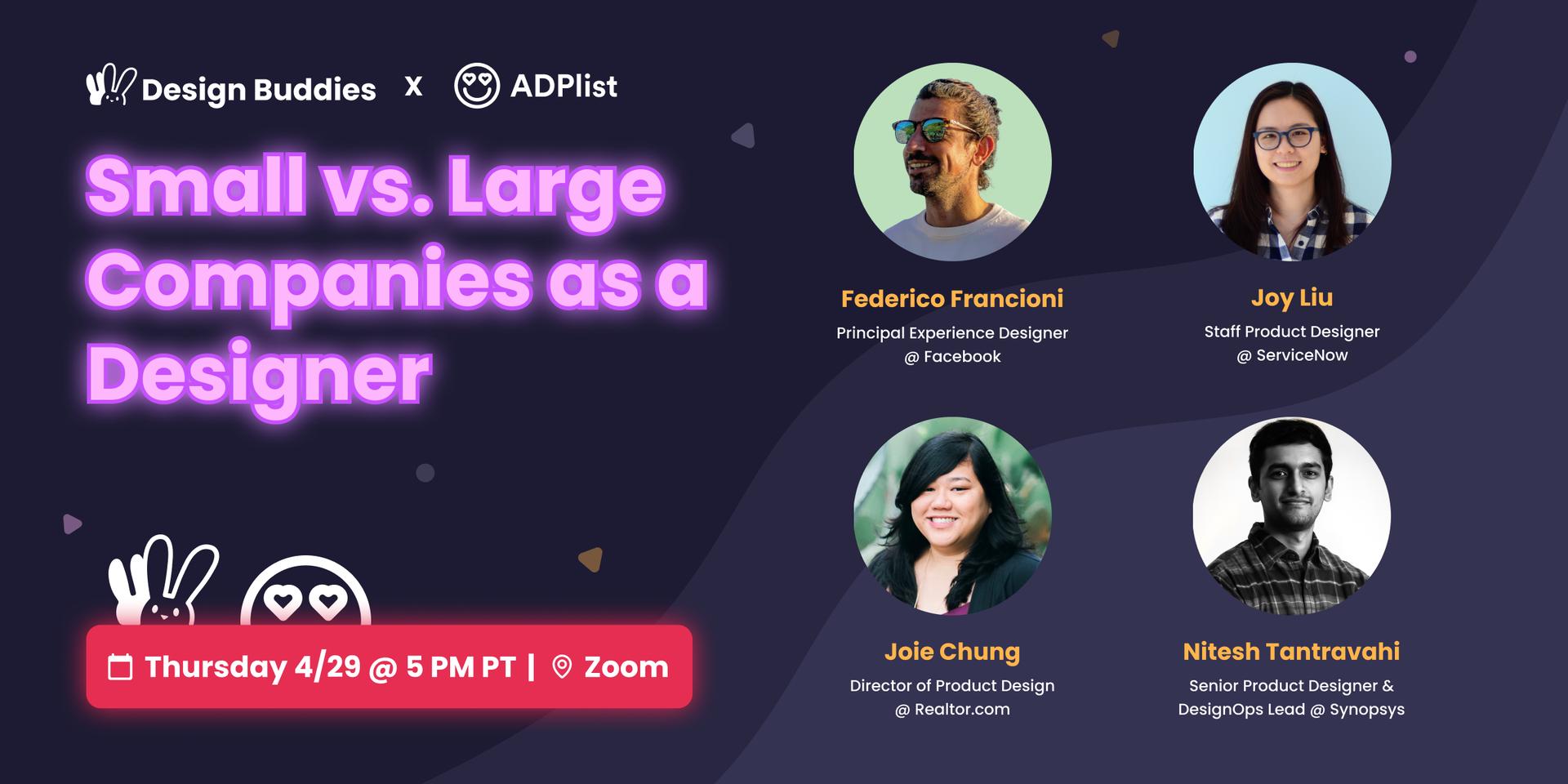 Cover Image for Small vs. Large Companies as a Designer