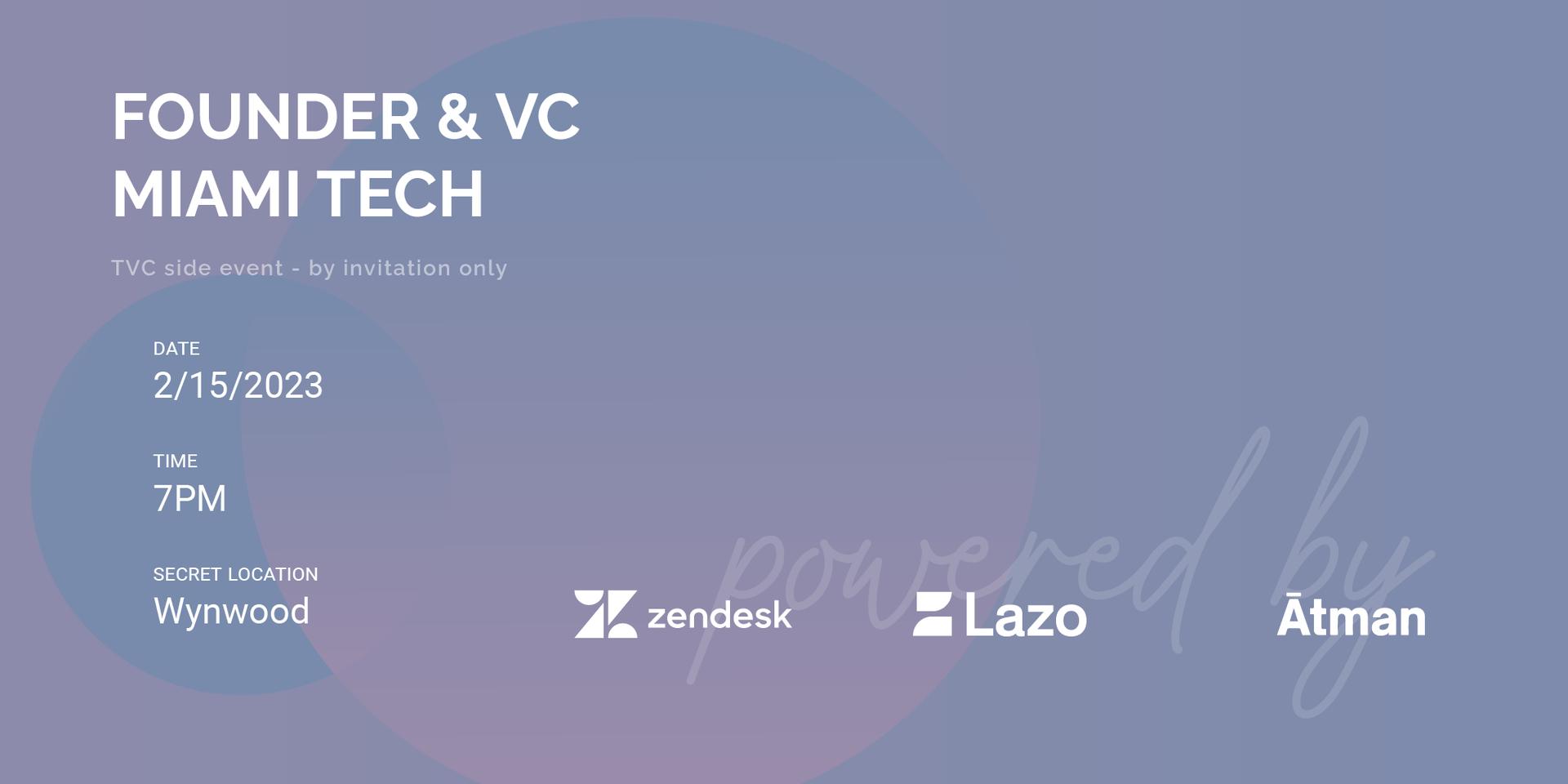 Cover Image for VC & Founders Miami Happy Hour