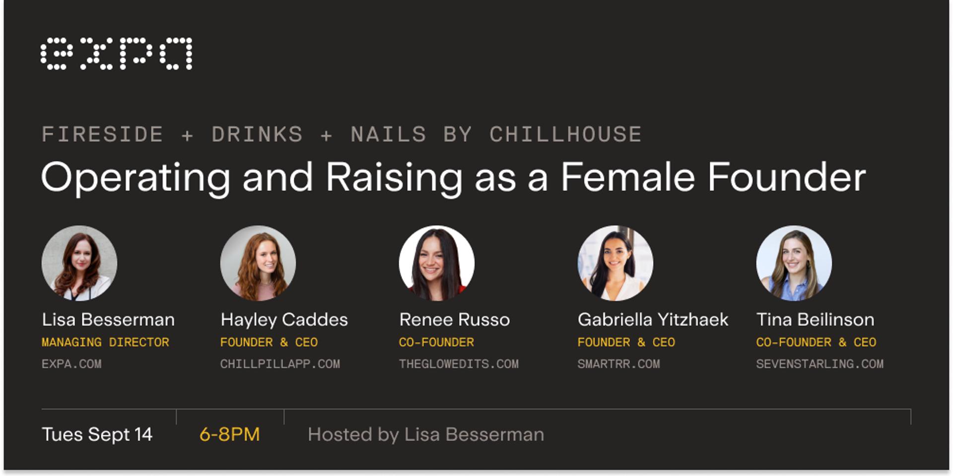 Cover Image for Operating and Raising as a Female Founder - In Person