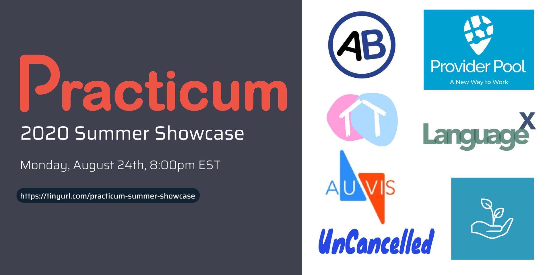 Cover Image for Practicum Summer Showcase