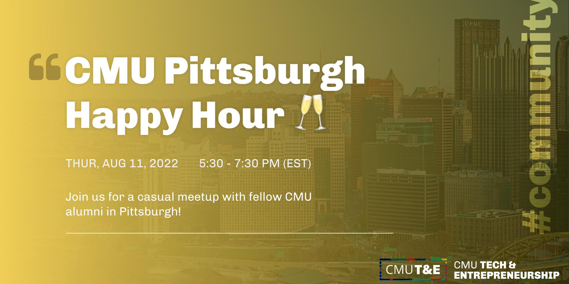 Cover Image for CMU T&E Pittsburgh Happy Hour
