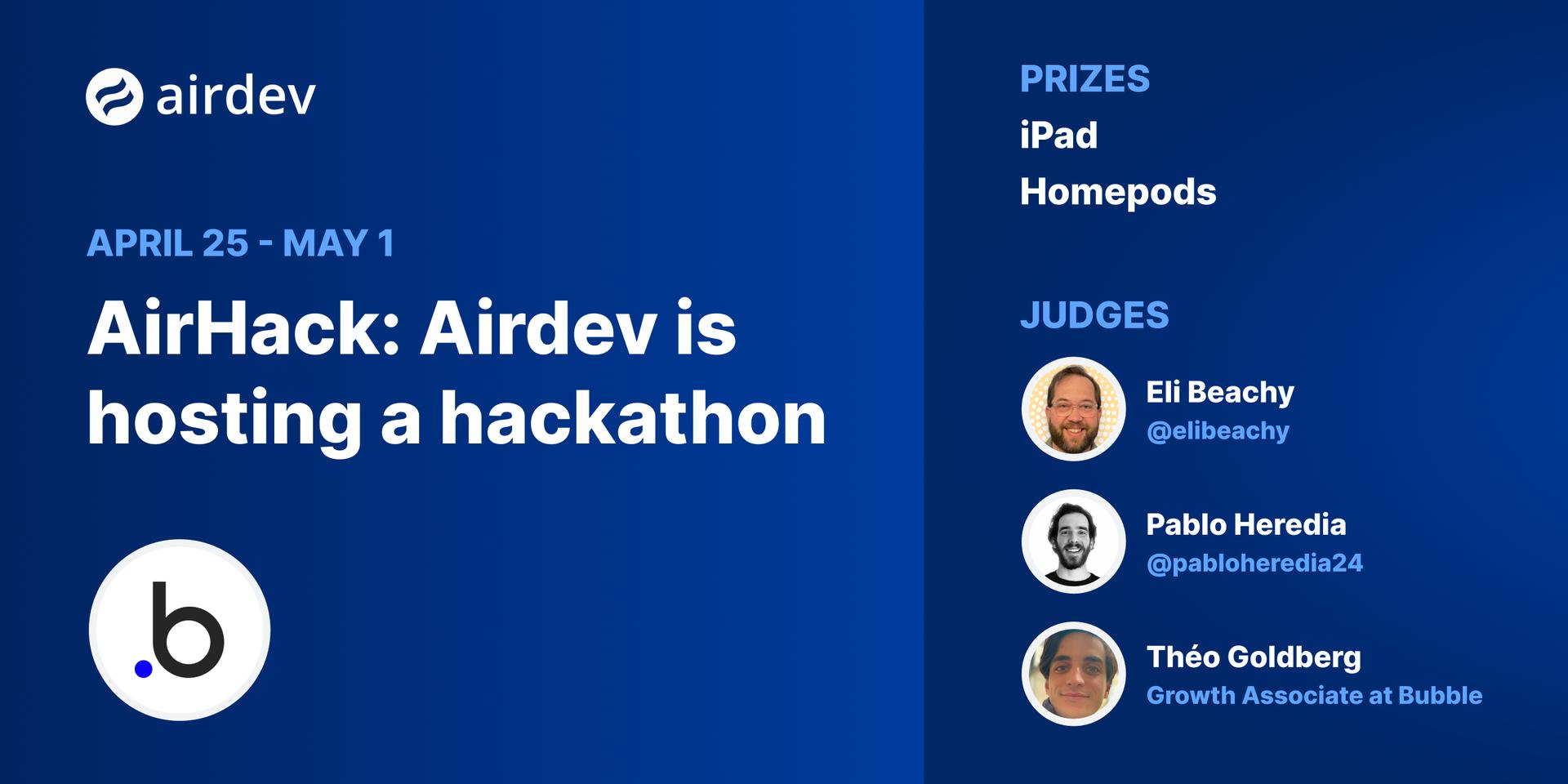Cover Image for Airdev Hackathon #airhack