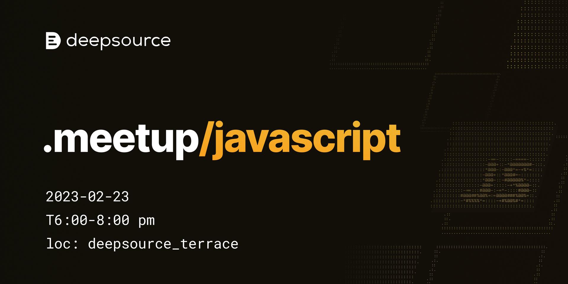 Cover Image for .meetup/javascript