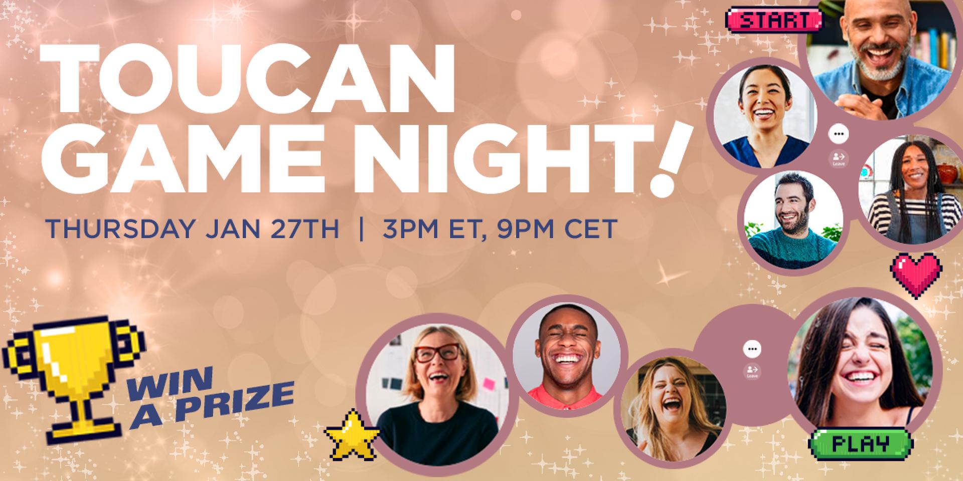 Cover Image for [POSTPONED] Toucan GAME NIGHT!