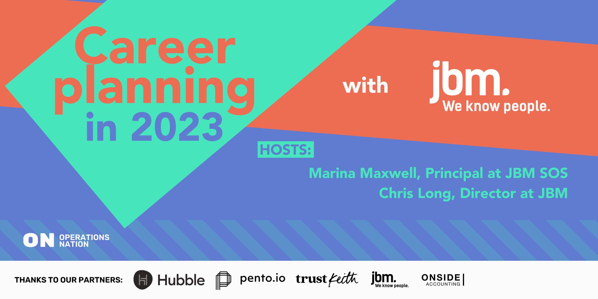 Cover Image for Career Planning in 2023 with JBM