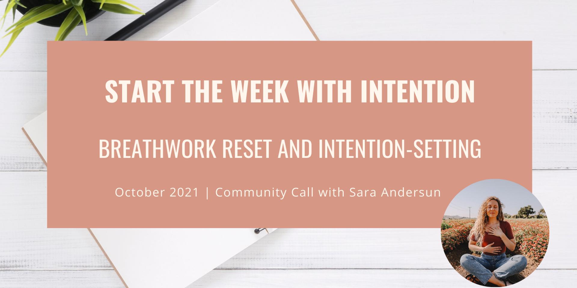 Cover Image for October Community Call | Breathwork Reset and Intention Setting