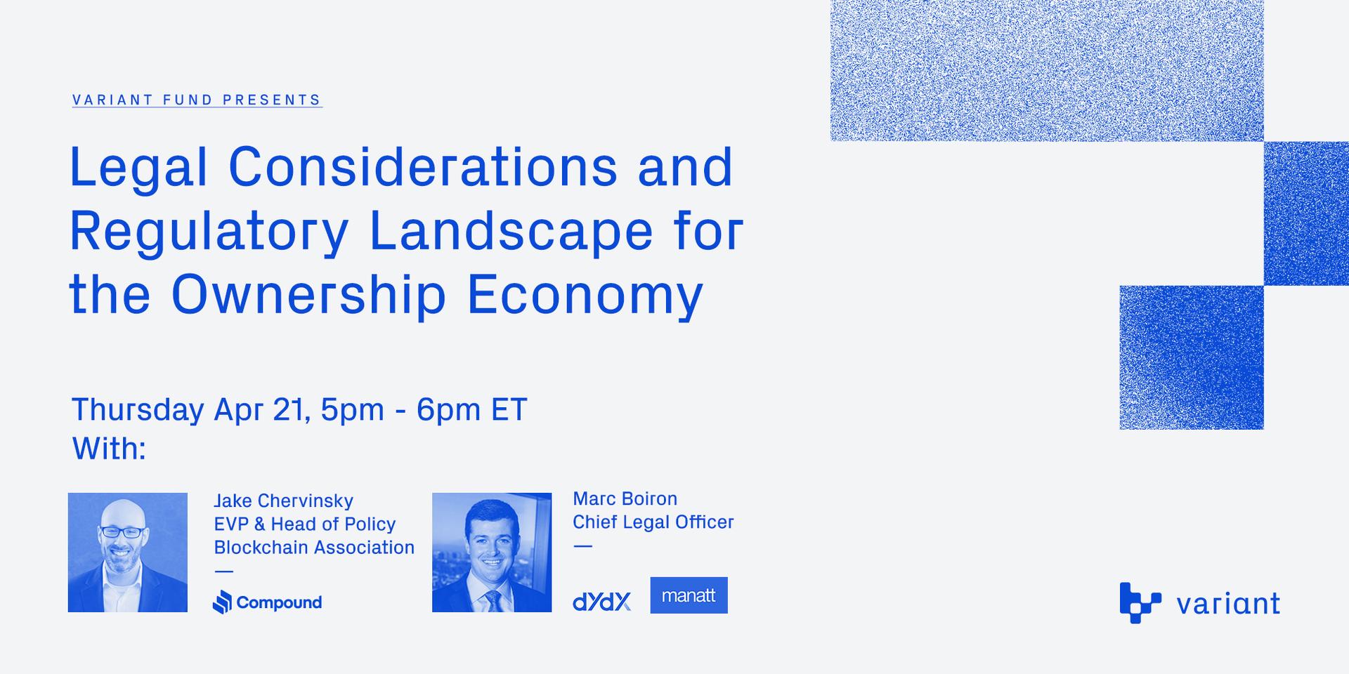 Cover Image for Legal Considerations and Regulatory Landscape for the Ownership Economy