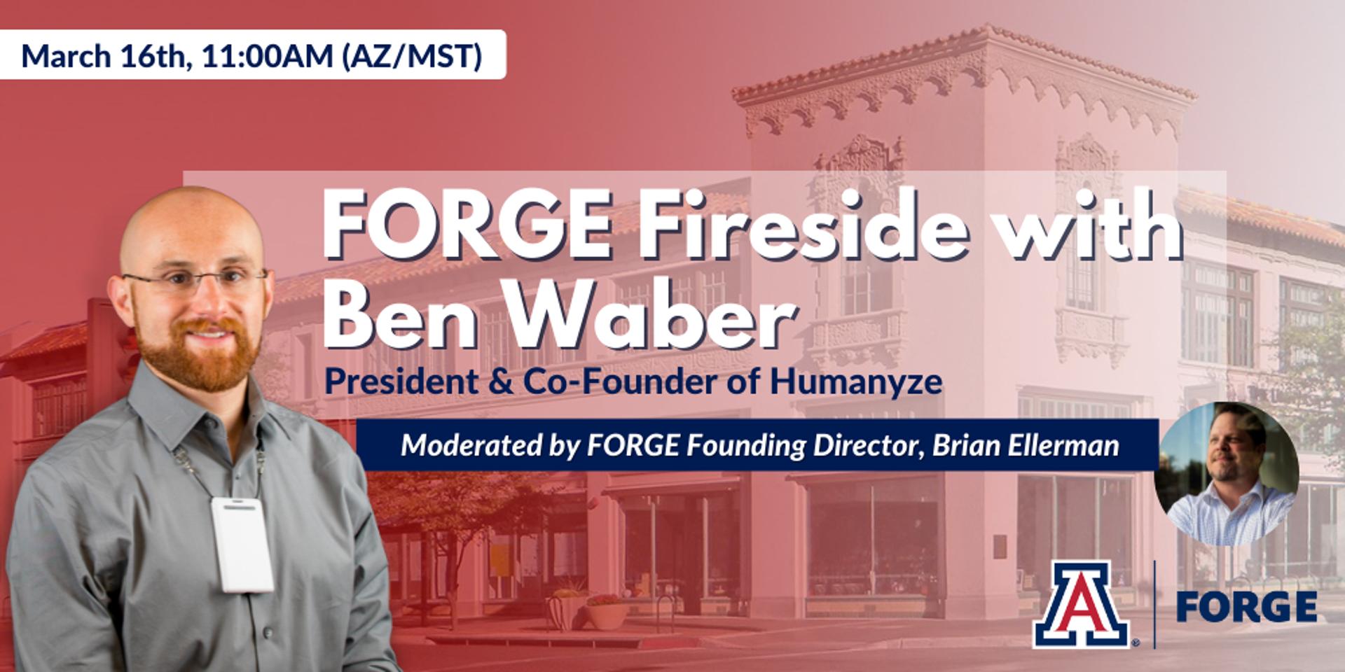 Cover Image for FORGE Fireside with Ben Waber