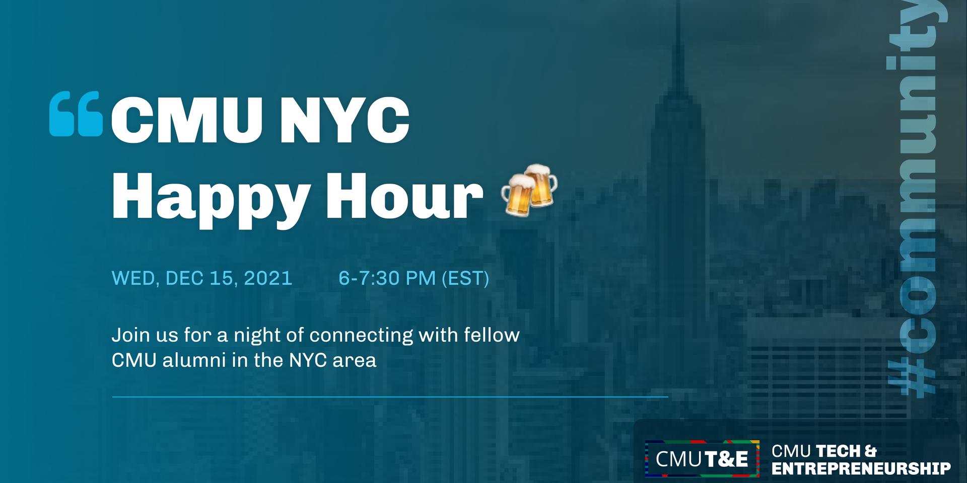 Cover Image for 🍹CMU NYC Happy Hour