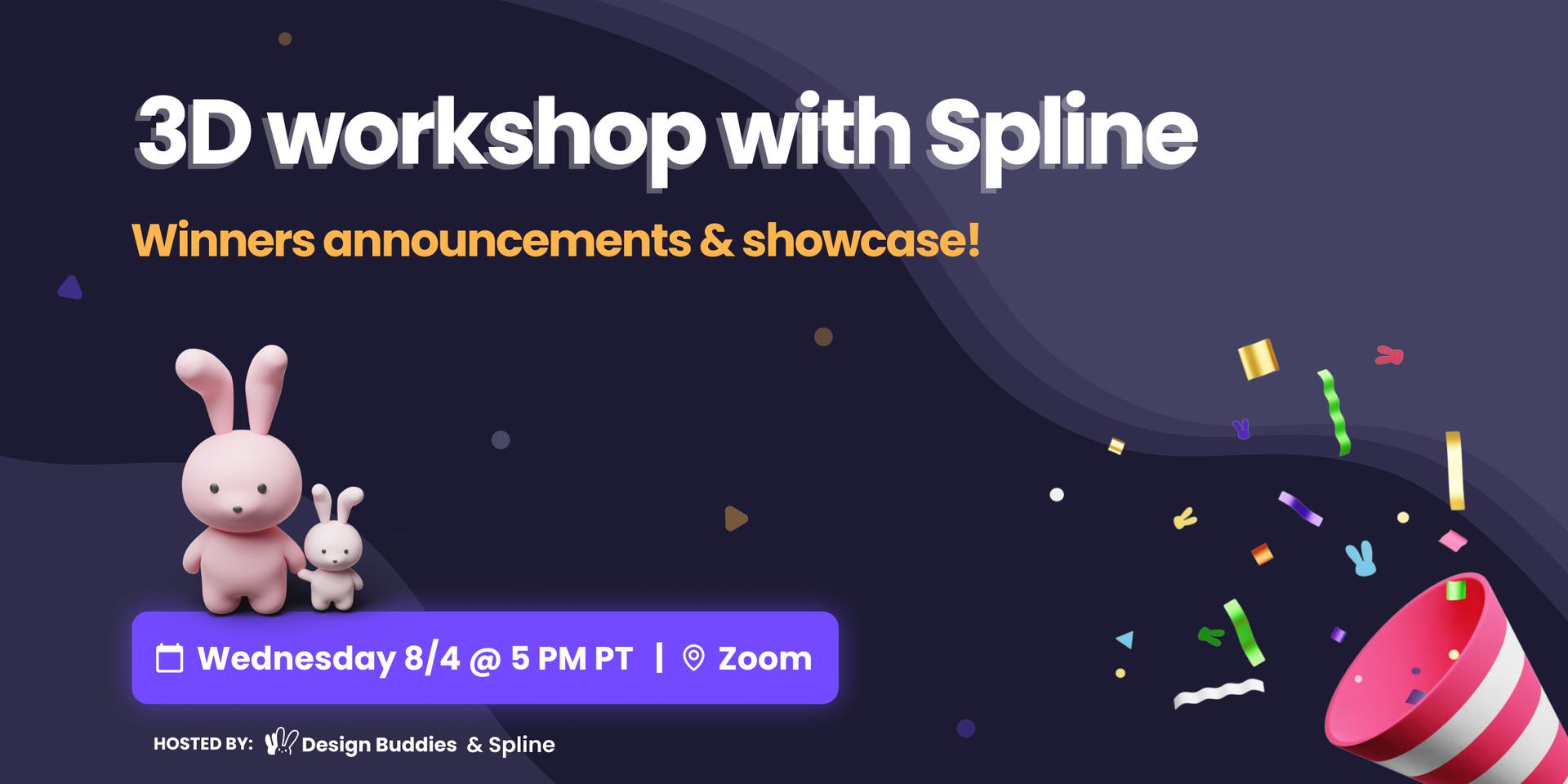 Cover Image for 3D Workshop with Spline - Winners & Showcase