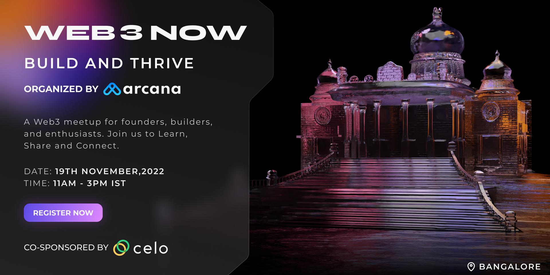 Cover Image for Arcana Web3 Bangalore Meetup