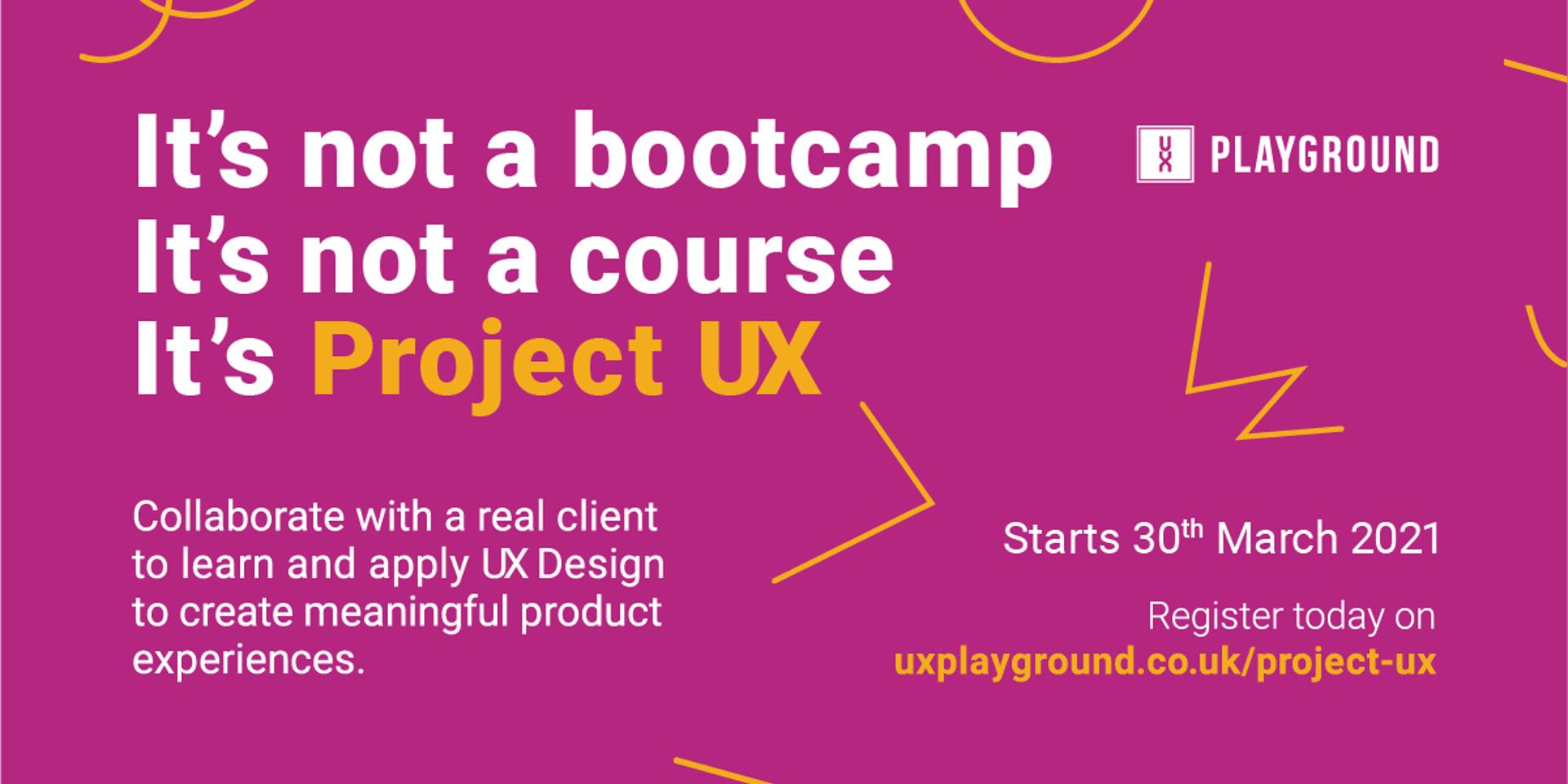 Cover Image for Welcome to Project UX