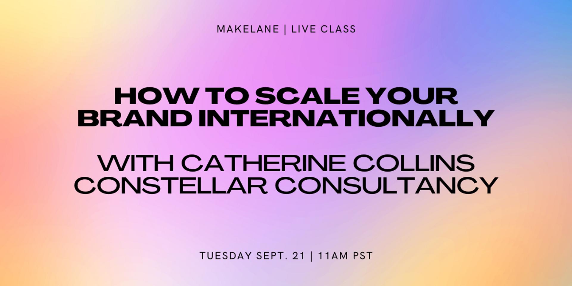 Cover Image for How To Scale Your Brand Internationally with Cat Collins
