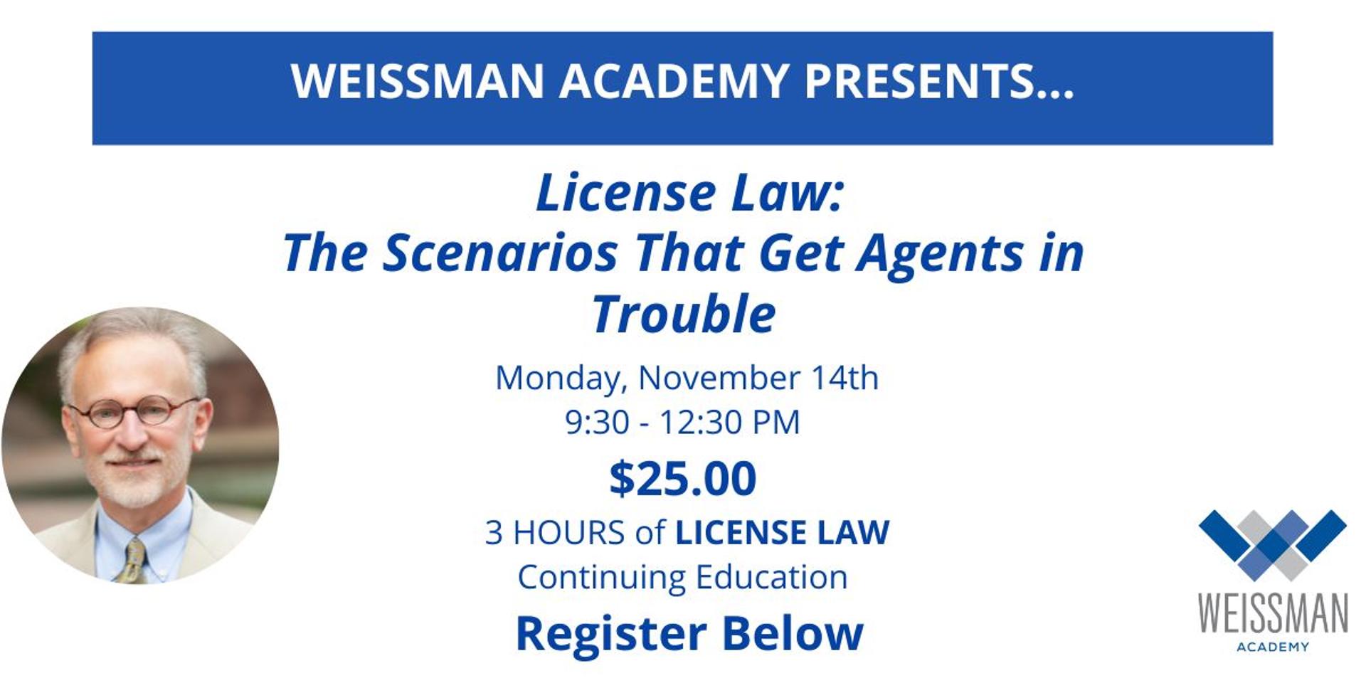 Cover Image for License Law: Scenarios That Get Agents in Trouble