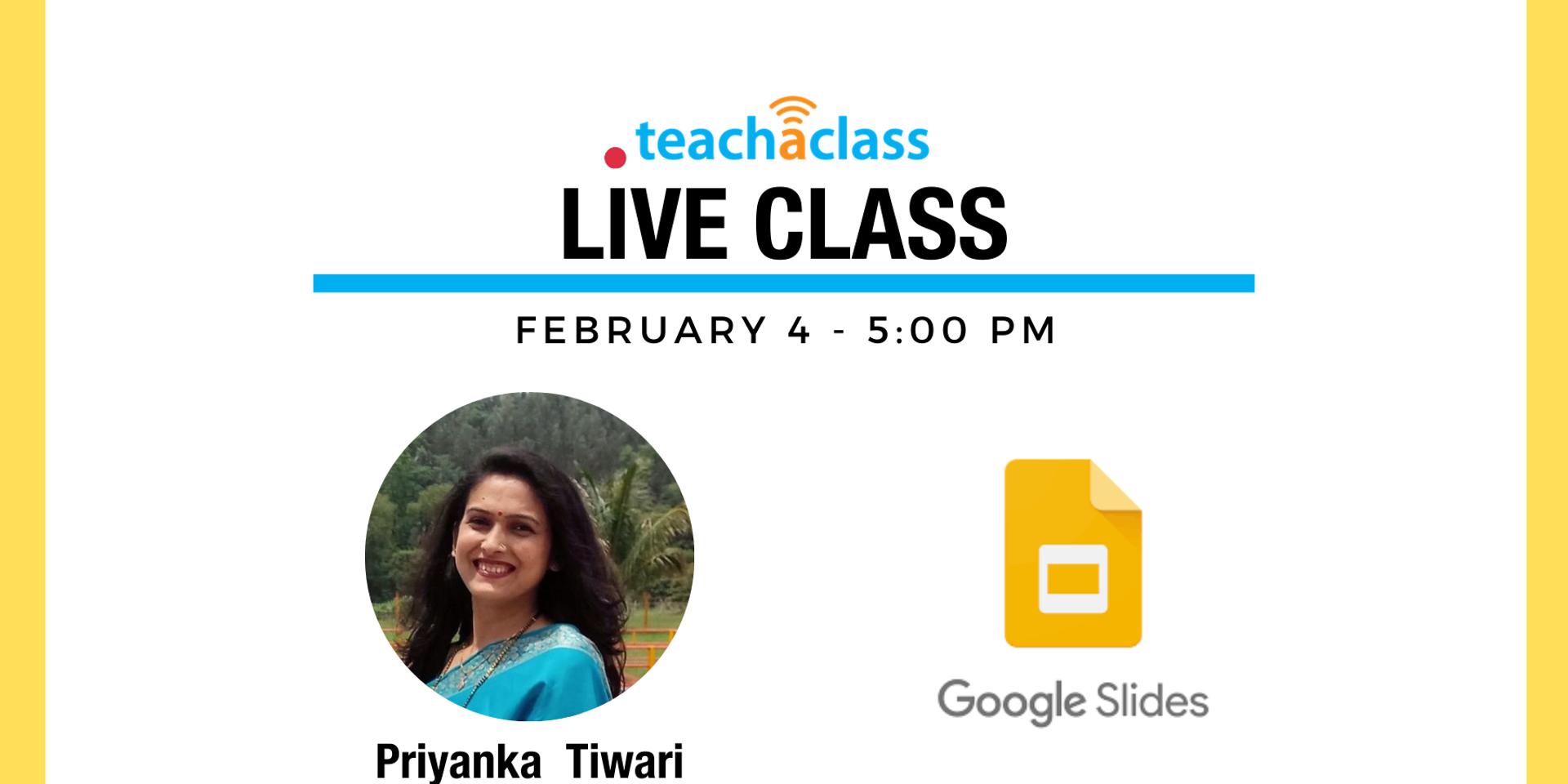 Cover Image for Live Class on Google Slides