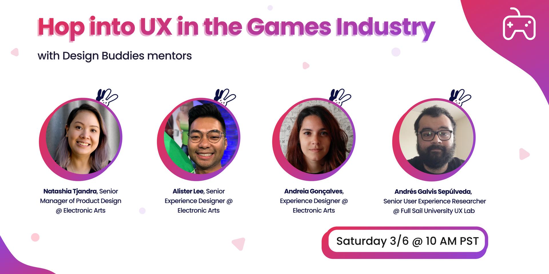 Cover Image for Hop into UX in the Games Industry