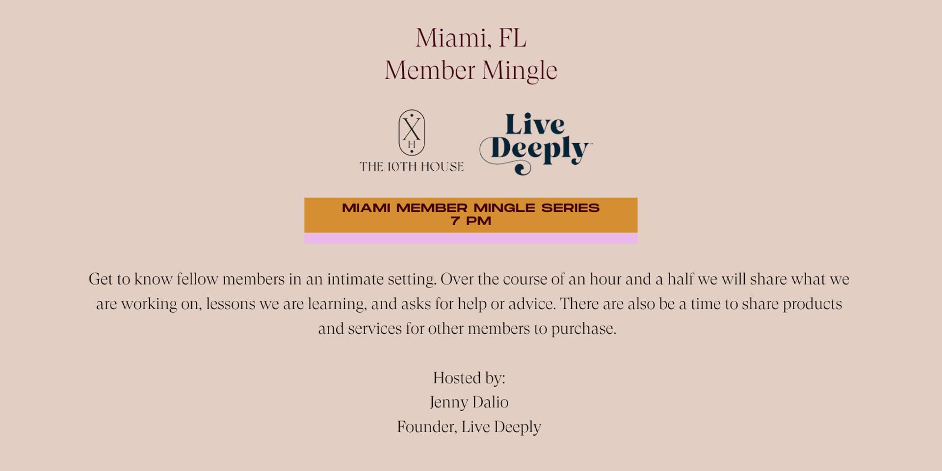 Cover Image for {MIAMI} Member Mingle