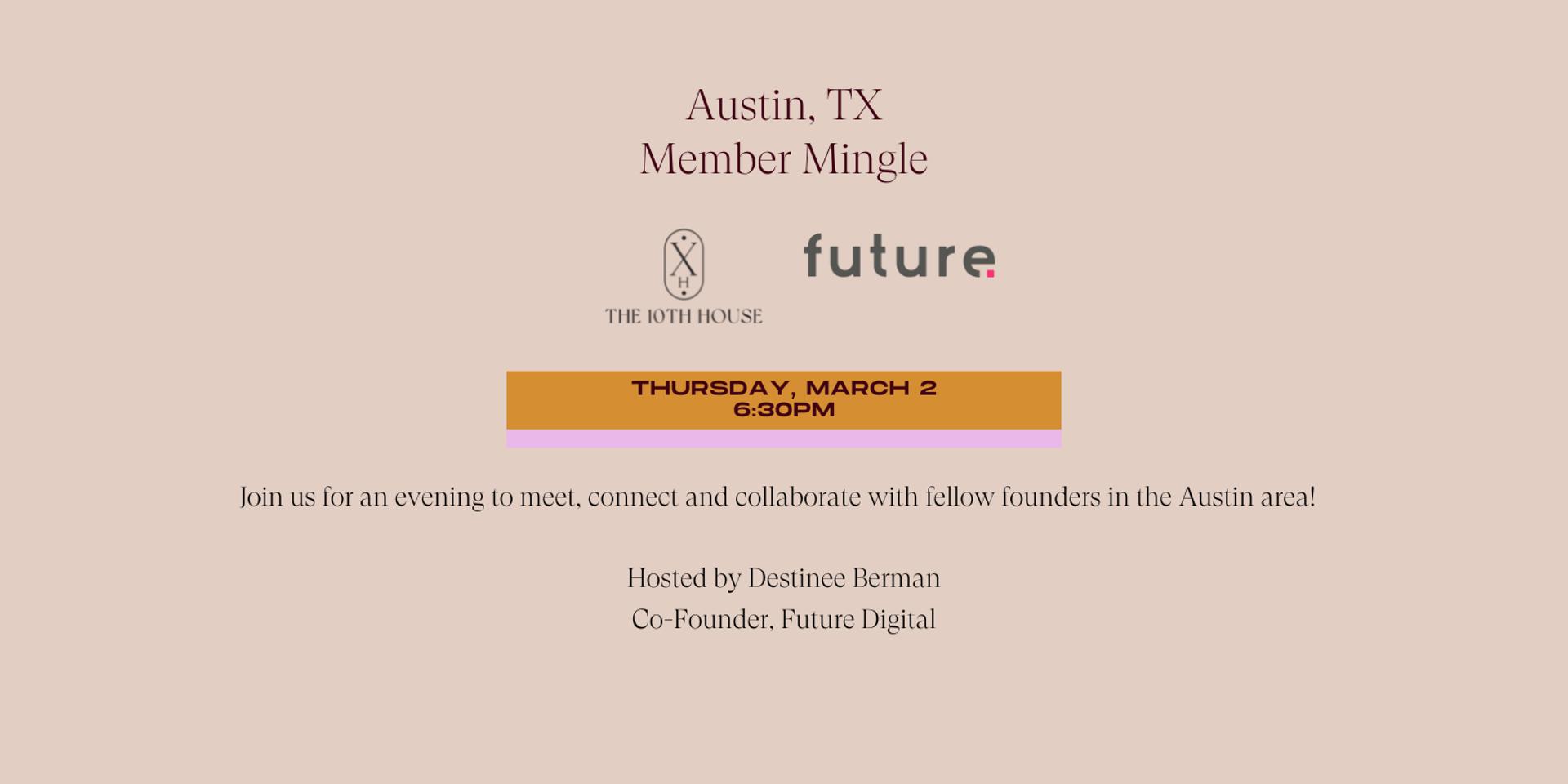 Cover Image for {AUSTIN, TX} Member Mingle 