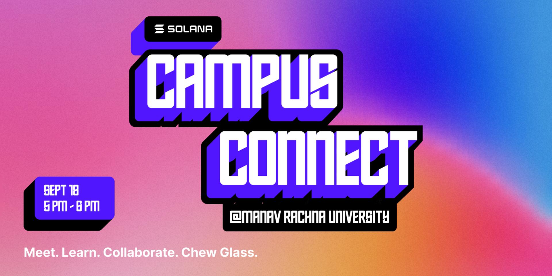 Cover Image for Solana Campus Connect - Manav Rachna University