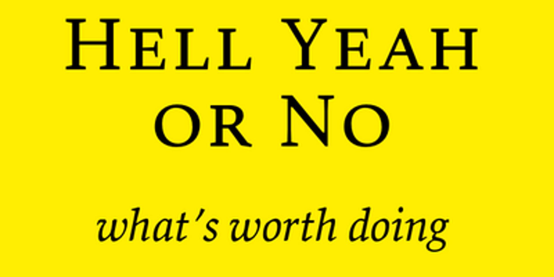 Cover Image for Hell Yeah or No Book Club