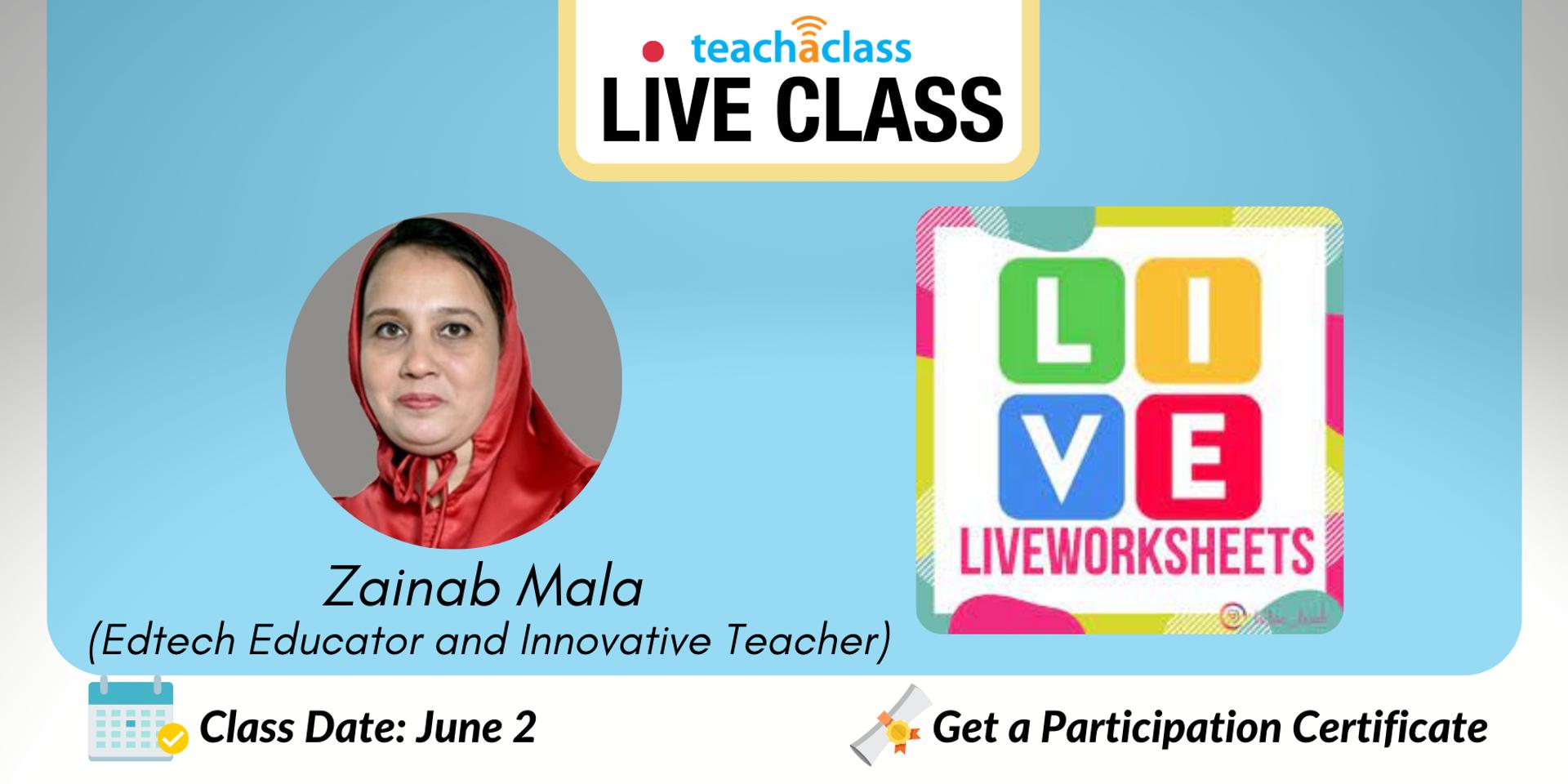 Cover Image for Learn to create interactive Digital worksheets: Liveworksheets