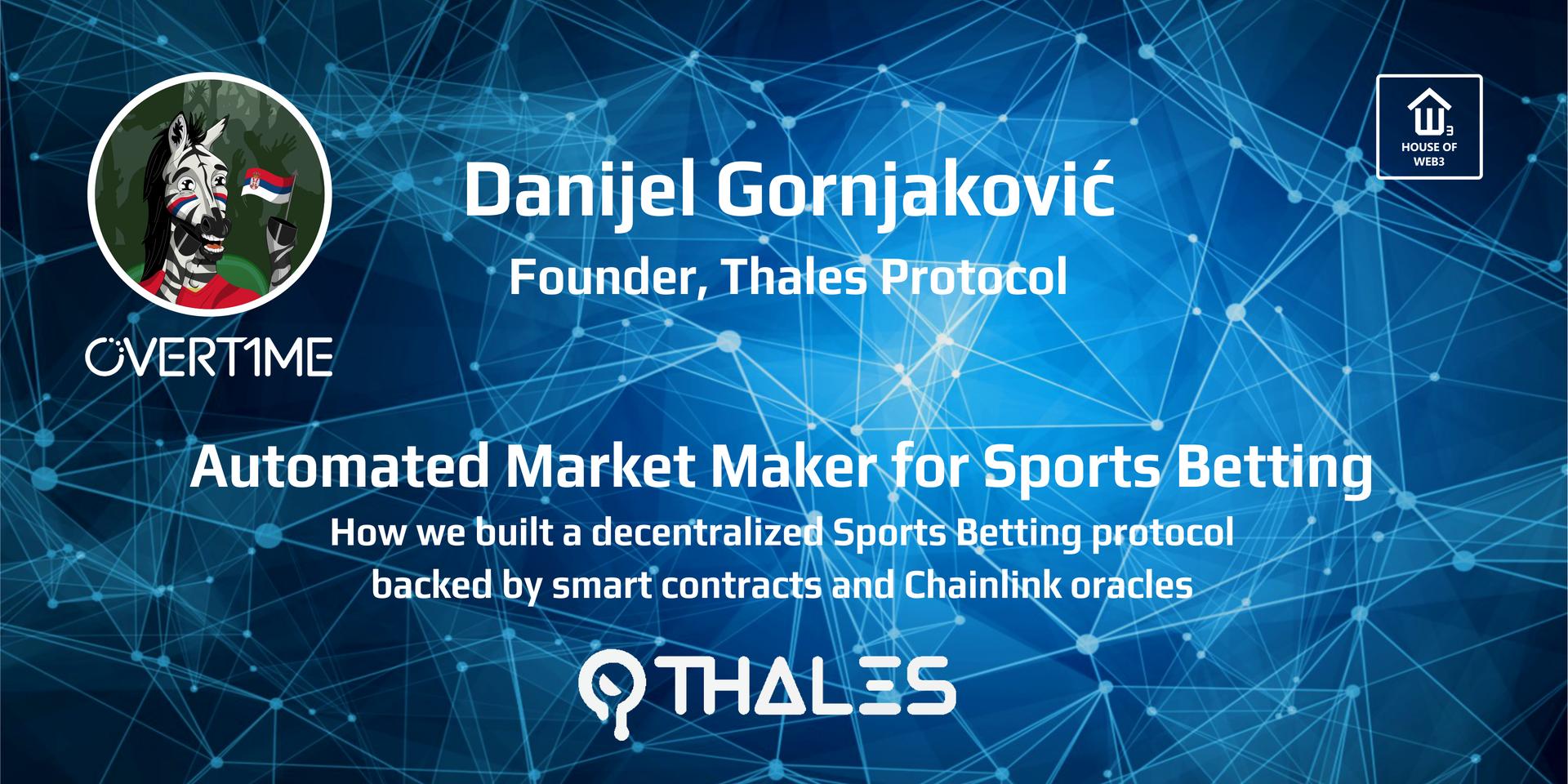 Cover Image for Automated Market Maker for Sports Betting