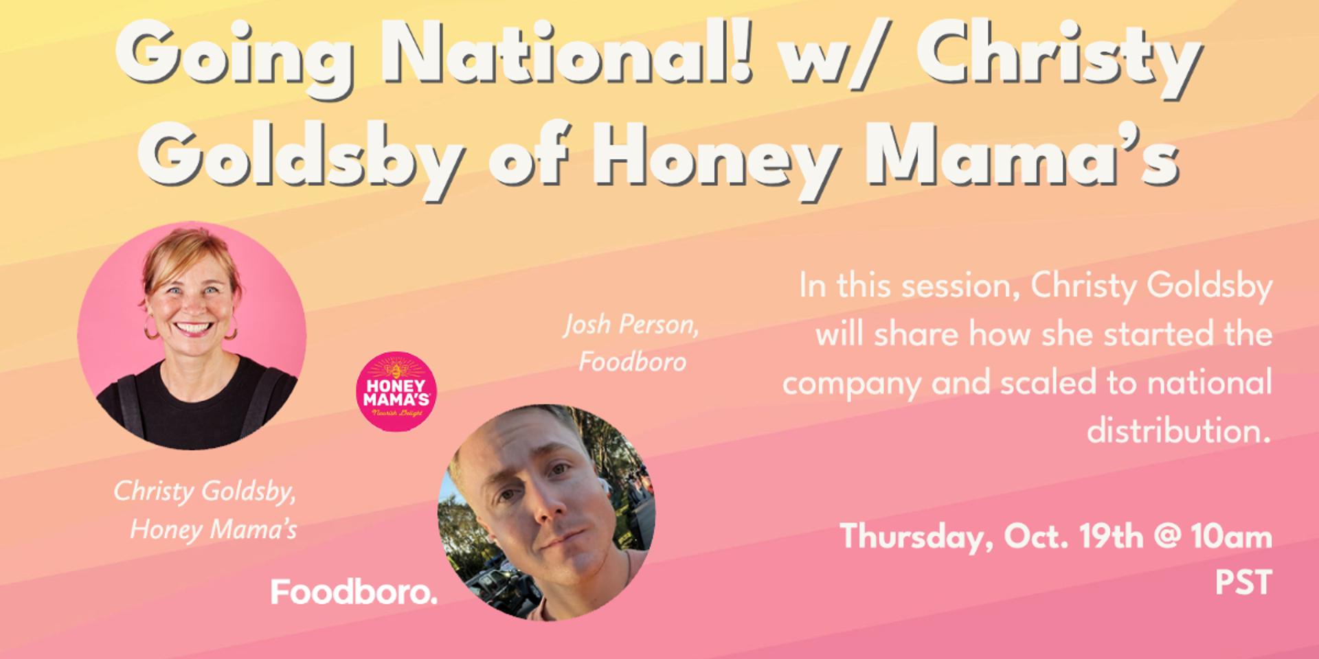 Cover Image for Going National! w/ Christy Goldsby of Honey Mama's