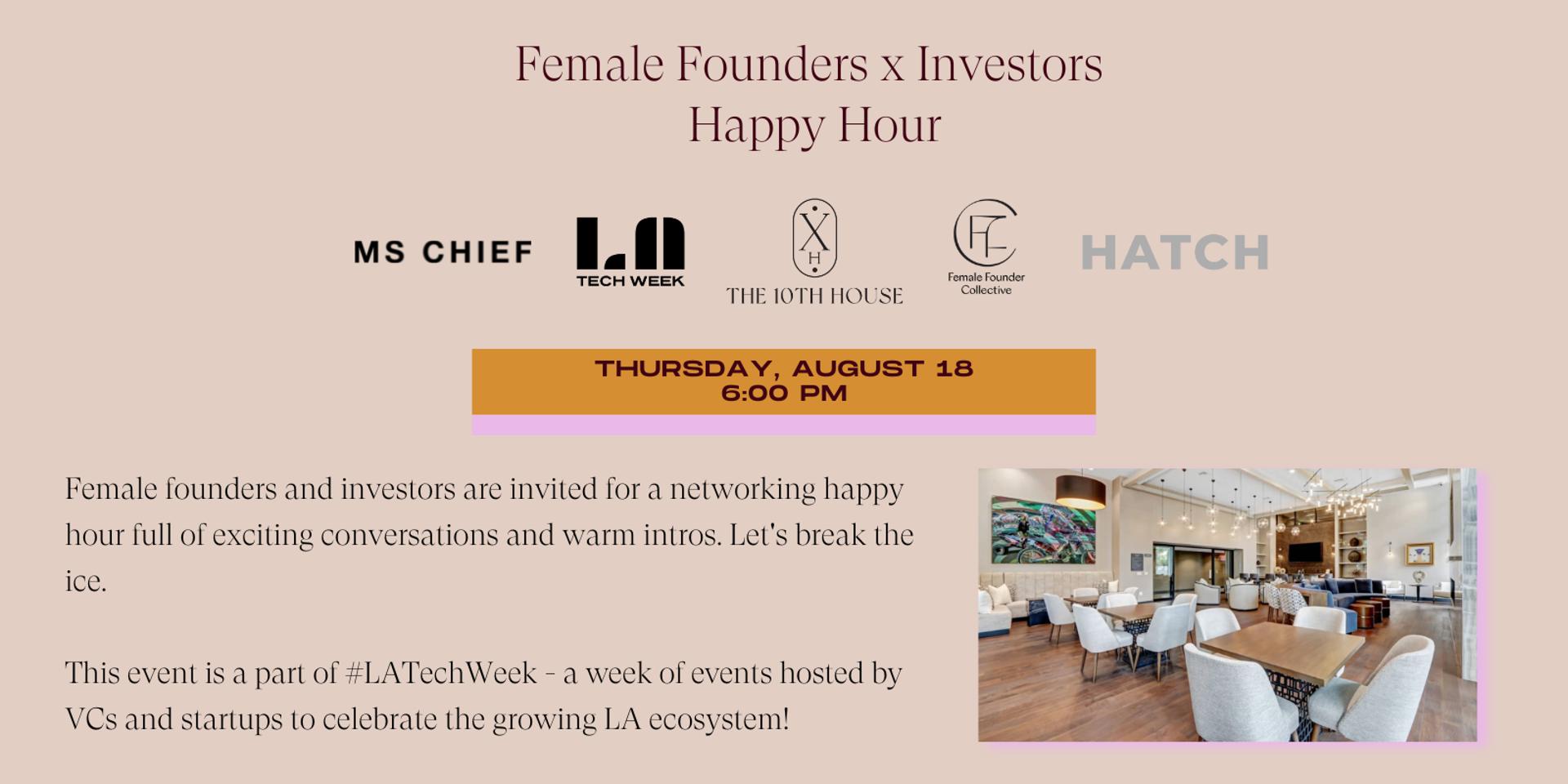 Cover Image for Female Founders x Investors Happy Hour 