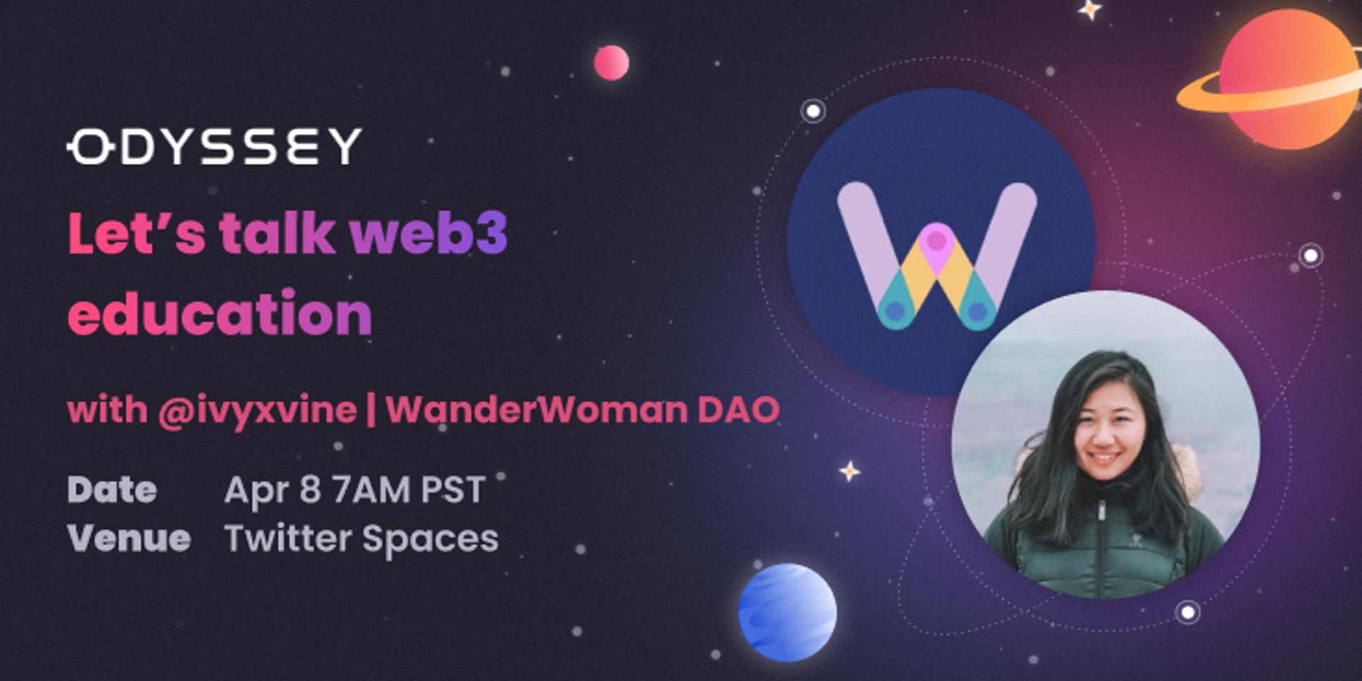 Cover Image for Odyssey Spaces: Let's talk web3 education