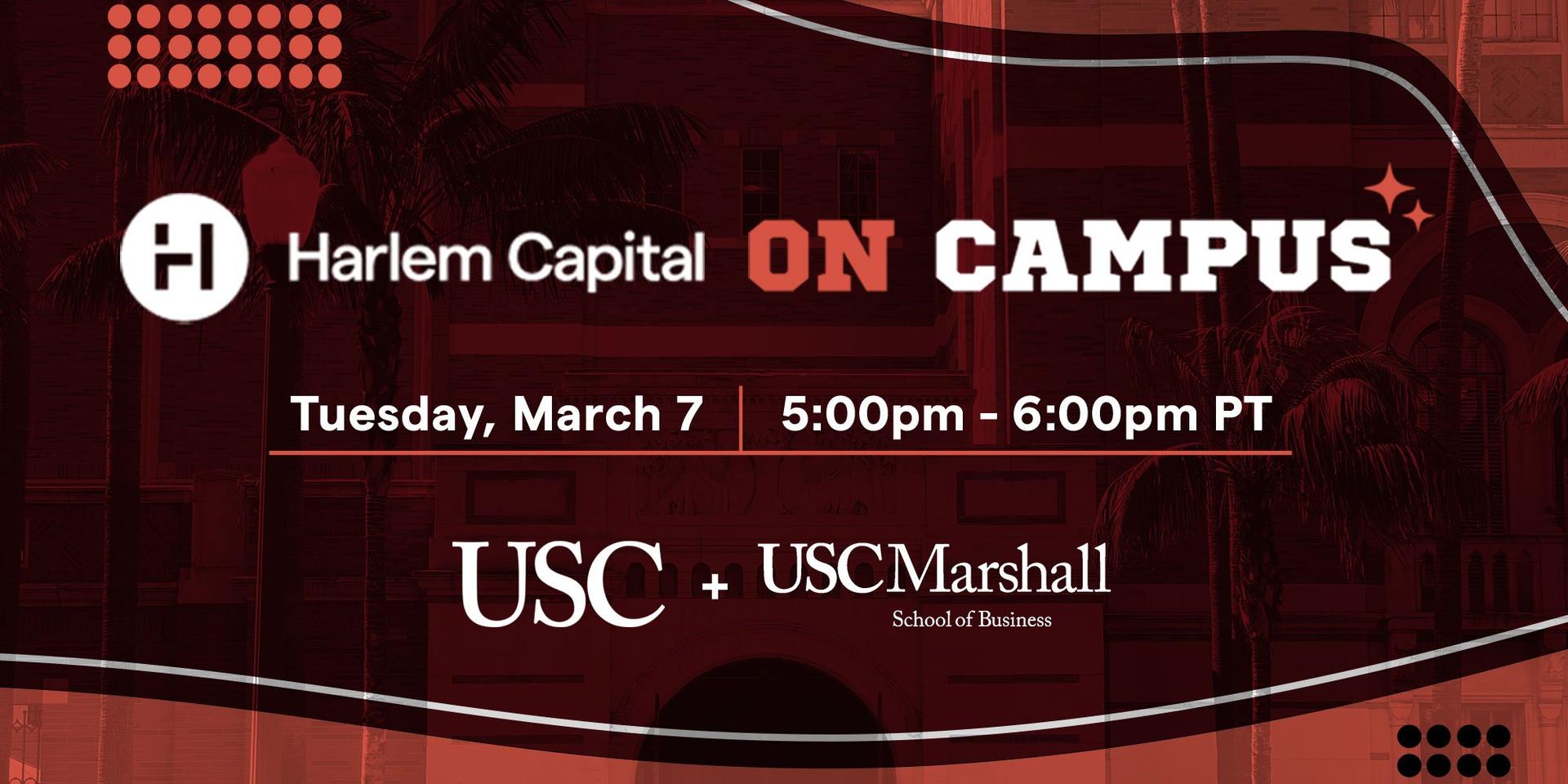 Cover Image for Harlem Capital On Campus - USC Edition