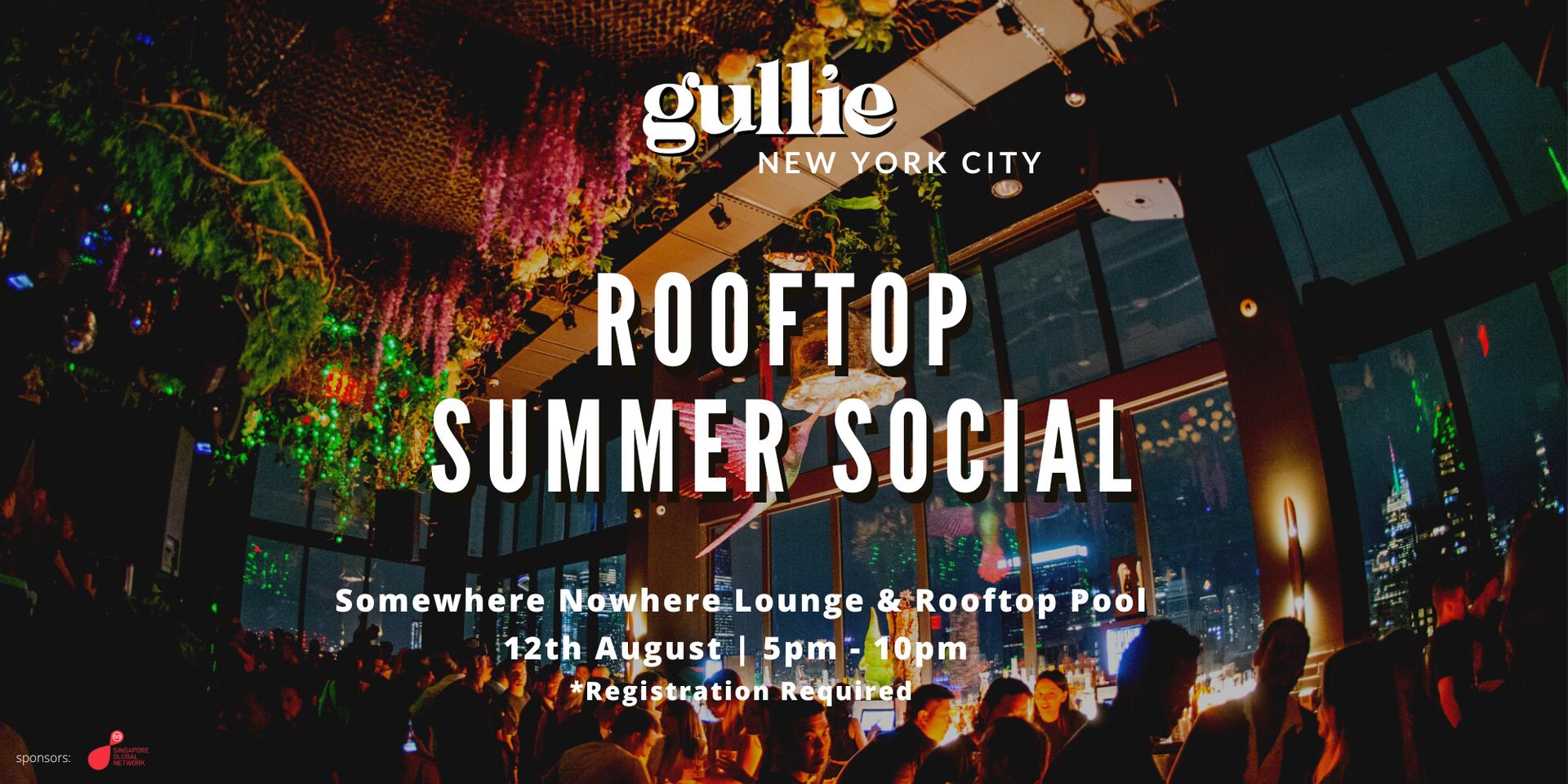 Cover Image for Gullie NYC Rooftop Sunset Summer Social