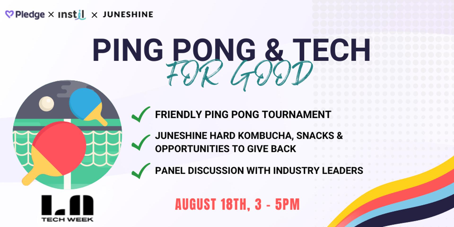 Cover Image for Ping Pong & Tech For Good