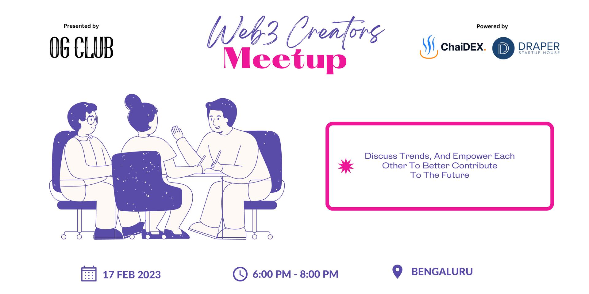 Cover Image for Web3 for Creators - Meetup by OG CLUB
