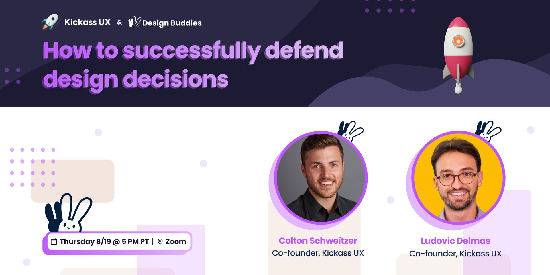 Cover Image for How to successfully defend design decisions