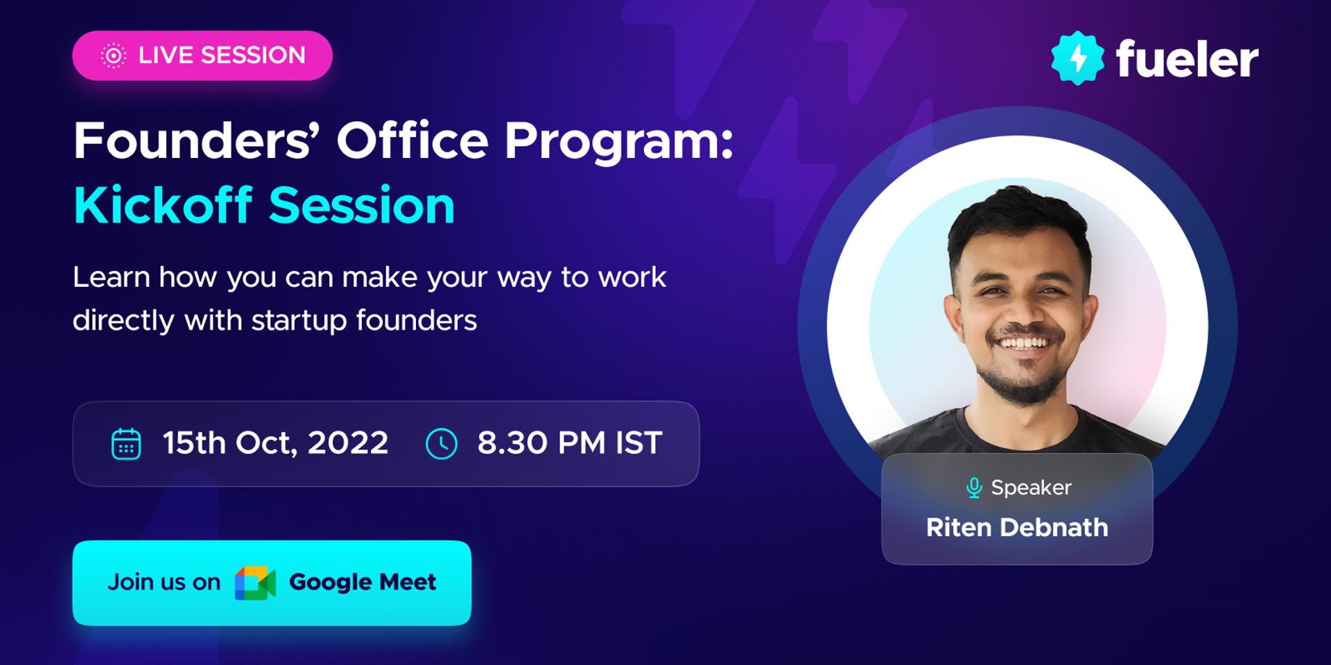 Cover Image for Founders' Office Program by Fueler