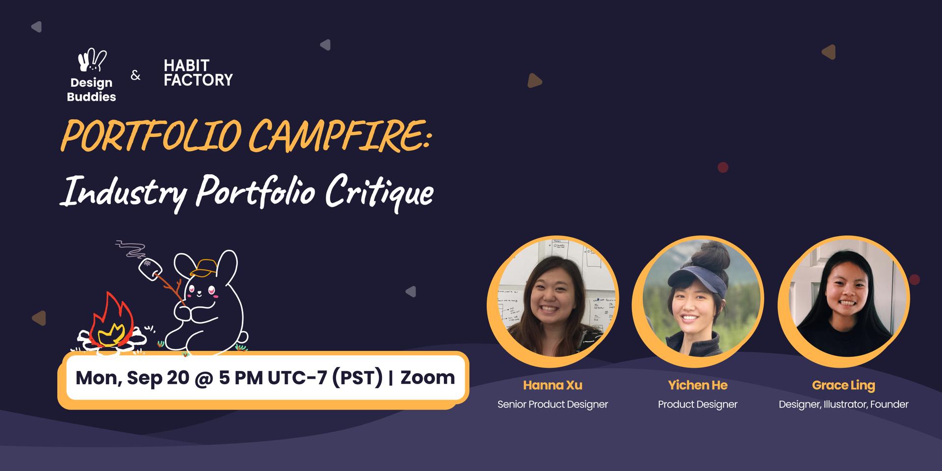 Cover Image for Portfolio Campfire: Industry portfolio critique (open to all)