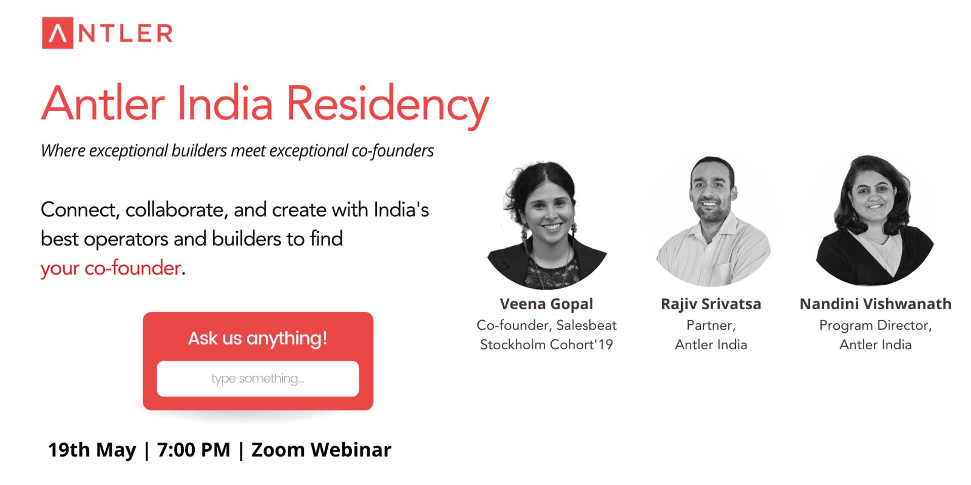 Cover Image for [Part 3] - AMA on Antler India Residency