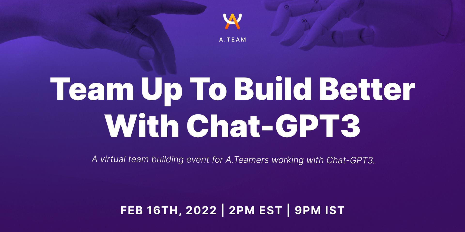 Cover Image for Networking Event: Team Up To Build Better With ChatGPT