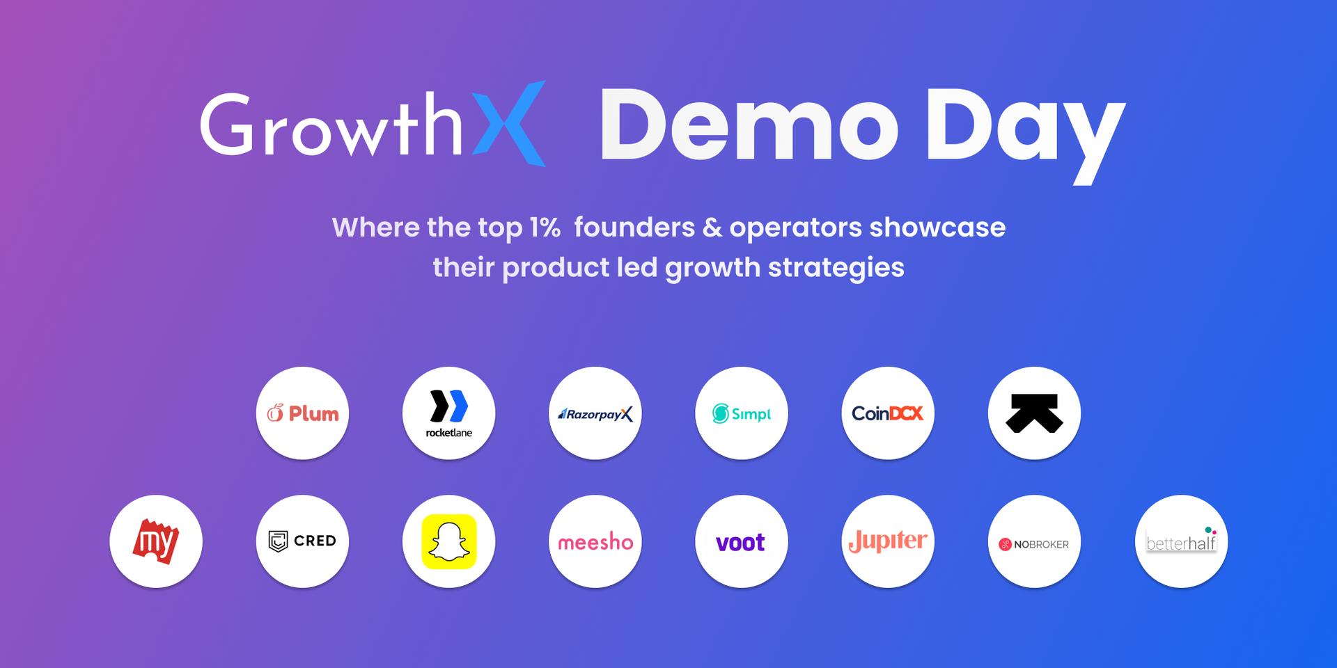 Cover Image for GrowthX Demo Day | Member referral pass