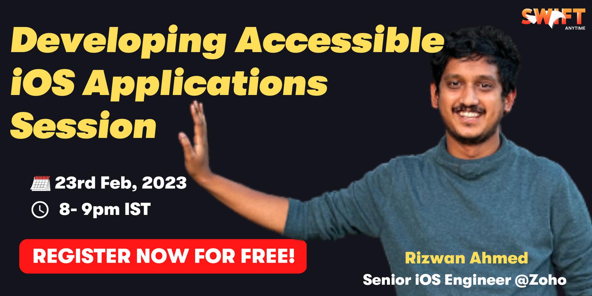 Cover Image for Developing Accessible iOS Applications Session