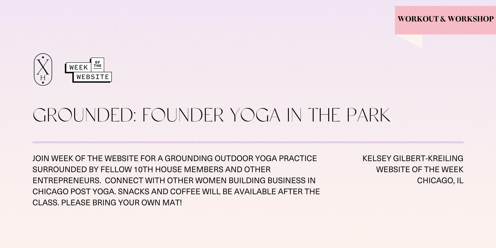 Cover Image for {CHICAGO} Outdoor Yoga